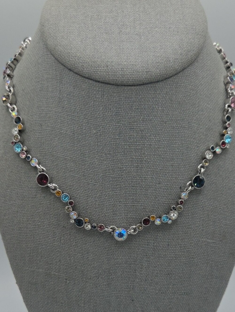 5 for $25! Lia Sophia Kiam Multicolor Crystal Station Necklace